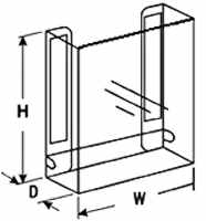 Plastic Brochure Holders Stick-On Glue