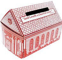  Cheerful Giver Cardboard Church Offering Banks