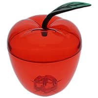 Red Plastic Apple Bank