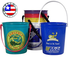 32 oz. Plastic Donation Pails (250 Min)