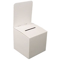 Large Cardboard Donation or Ballot Box (Pkg of 10)