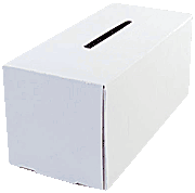 Blank Cardboard Donation Box with Slot
