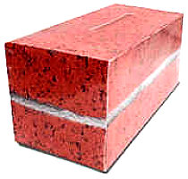 Large Customizeable Brick Donation Box