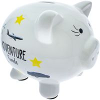 Travel Adventure Fund Piggy Bank Ceramic