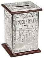 Tzedakah: Charity Box, Silver-Plated