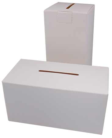 Square Can or Donation Box Cardboard