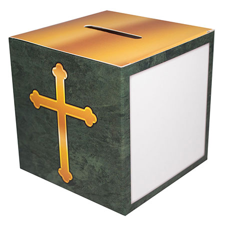 Cross Church Offering  Box Family Size