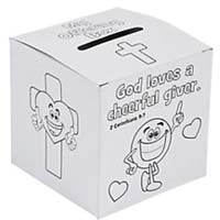 Giving Offering Box, Color It Children's (Pkg of 12)