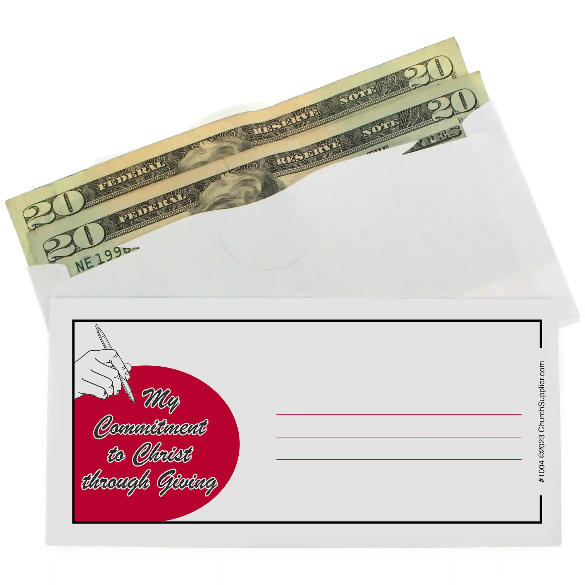 My Commitment to Christ Church Offering Envelope - Front
