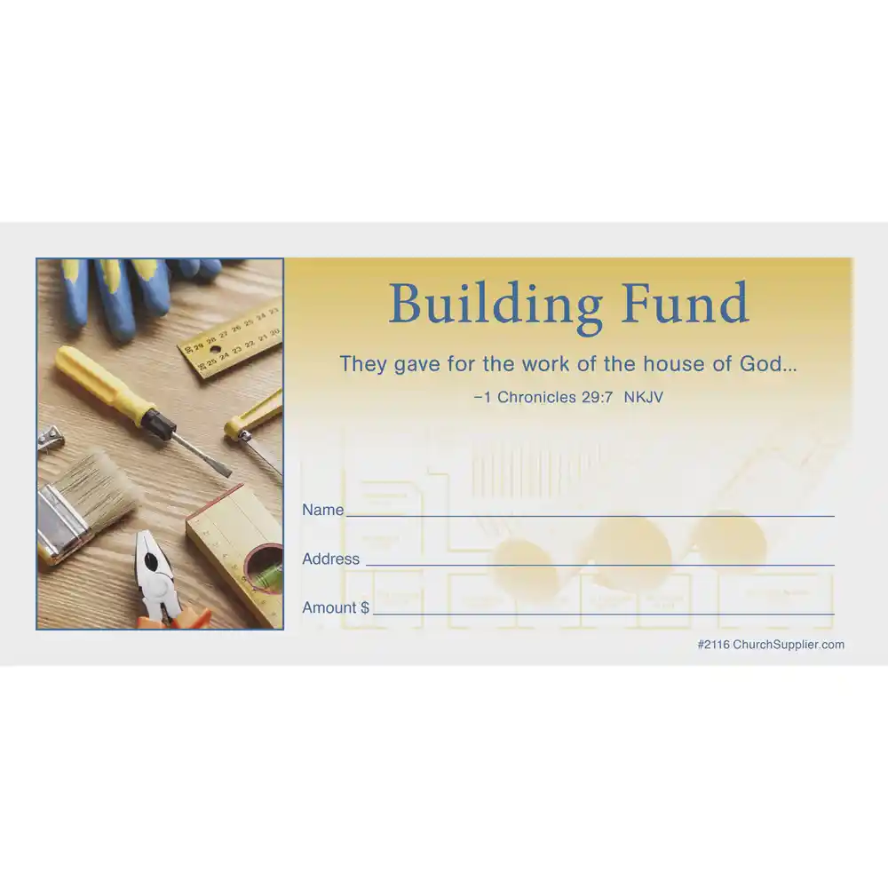 Building Fund Church Offering Envelopes (Pkg of 50)