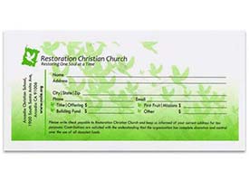 Custom Church Envelopes - Black & 1-Color, Front Side (1000)