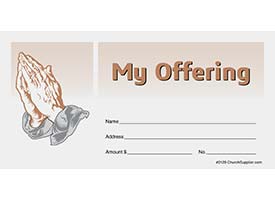 Praying Hands My Offering Envelopes (Pkg of 200)