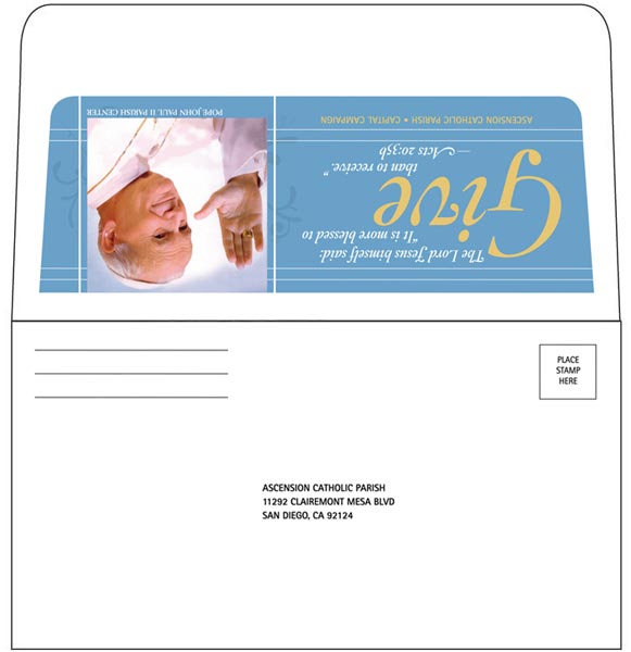 Custom Remittance Long Flap Envelopes, 4 Colors over 1 Color