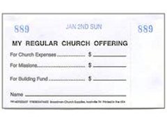 Three-Fund Weekly Boxed Offering Envelope Sets (Pkg of 8)