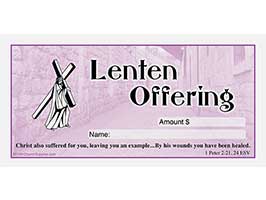 Lenten Offering Church Offering Envelopes (Pkg of 100)