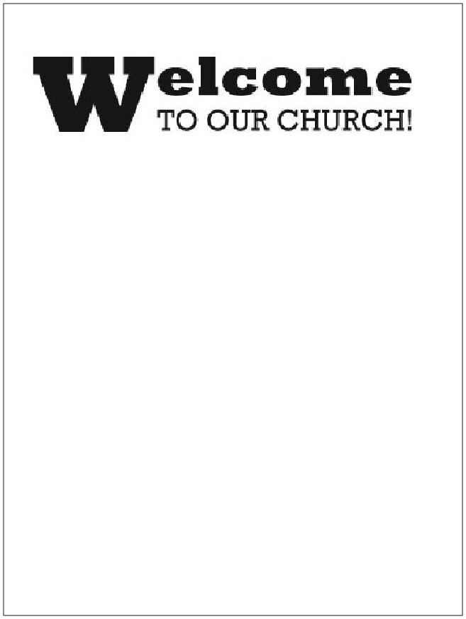Welcome Packet church envelopes 6.5 inches x 9.5 