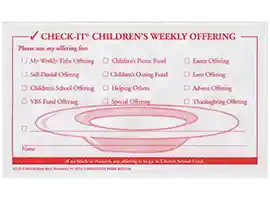 Check-It Offering Envelopes for Children (Pkg of 100)