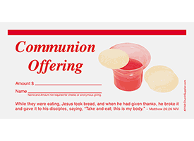 Communion Offering Envelopes for Churches (Pkg of 100)