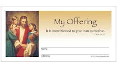 Jesus with Children Church Envelopes Full Color (Pkg of 500)