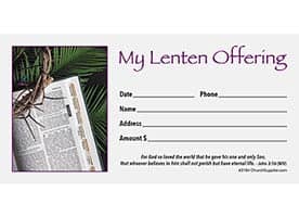 My Lenten Offering Envelopes for Churches (Pkg of 100)