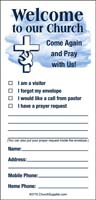 Church Visitor Prayer Request Envelopes (Pkg of 500)