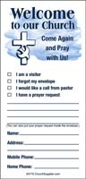 Welcome Church Envelopes, Visitor Envelopes (Pkg of 500)