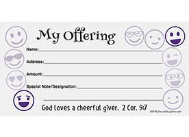 Cheerful Giver Offering Envelopes (Pkg of 100)