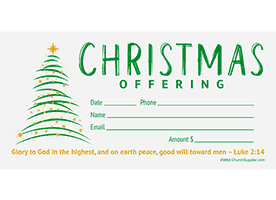 Church Christmas Offering Envelopes (Pkg of 100)