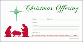 Christmas Offering Envelopes (Pkg of 100)