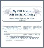 Lenten Offering Envelope for Credit Cards - Box of 500