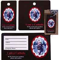 St Christopher Prayer Devotional Key & Pocket Holy Cards Set