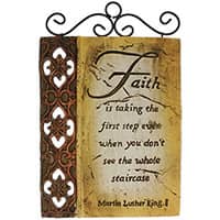 Martin Luther King Faith Inspirational Wall Plaque