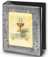 Communion Pewter Picture Frame & Book