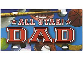 All Star Dad License Plate - Dad Gifts