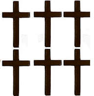  Wood Cross - 3.25 Inch Tall Pack of 25  Dark Finish