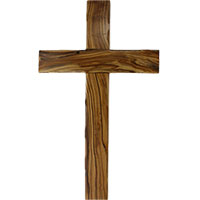 12 Inch Olive Wood Cross - Large Wall Cross
