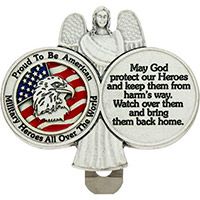 Proud to be American Enameled Visor Clip