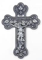 Communion Wall Crucifix Pewter