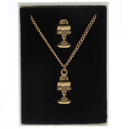 Gold-Filled Communion Necklace Set