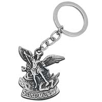  Saint Michael Keychain - St Michael Key Ring