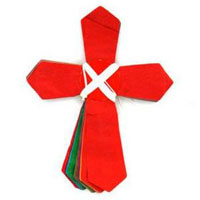 Cross Shaped Multicolored Garland