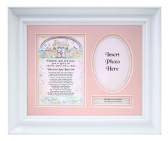 Personalized Girl Newborn Baby  Plaque & Frame