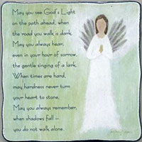 God's Light Memorial Blessing Plaque