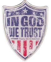 In God We Trust Auto Sun Visor Clip