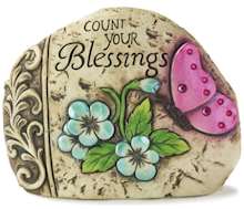 Count Your Blessings Garden Rock