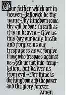 The Lord's Prayer Home Sign