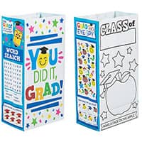 Elementary Graduation Activity Treat Bags (Pkg of 12)