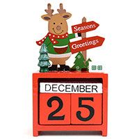 Christmas Reindeer Wooden Calendar