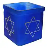 Star of David Yahrzeit Candle, Votive Candle