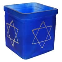 Star of David Yahrzeit Candle, Votive Candle